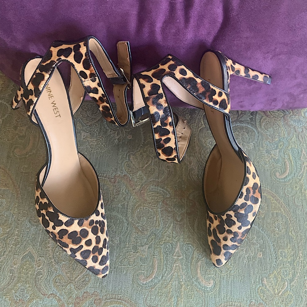 Nine West brand new animal print heels